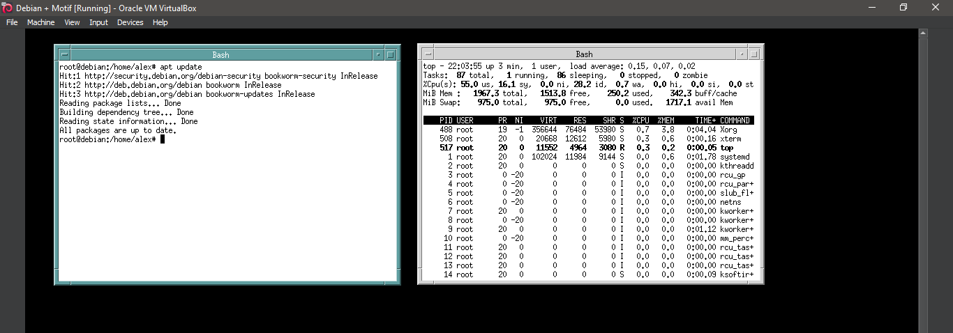 Running Motif Window Manager again
